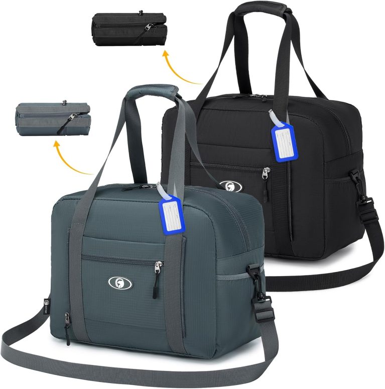 BAGZY Sac de Voyage Cabine 40x30x20 pour Ryanair, Wizzair, Volotea, Pliable, Imperméable
