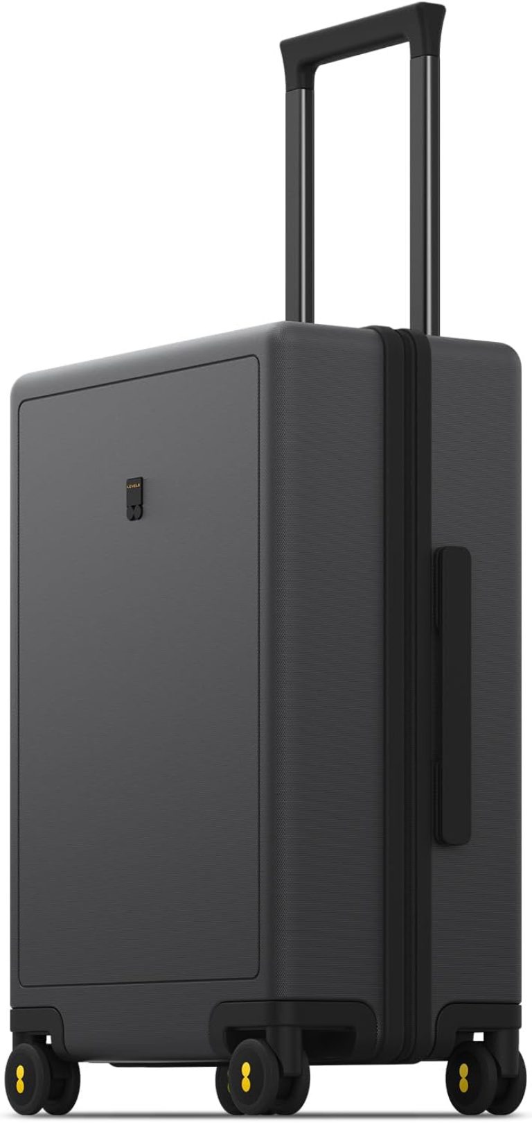 LEVEL8 Valise Cabine Élégant Micro Diamant 55x37x23cm, 40L, Polycarbonate, Serrure TSA, Gris Foncé